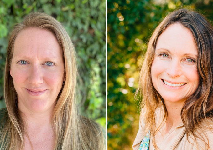 Mothers for Nuclear's Kristin Zaitz and Heather Hoff
