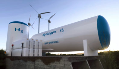 A hydrogen tank.
