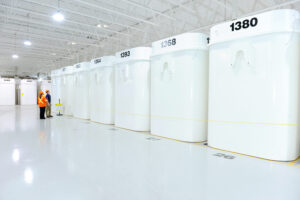 Nuclear dry storage containers